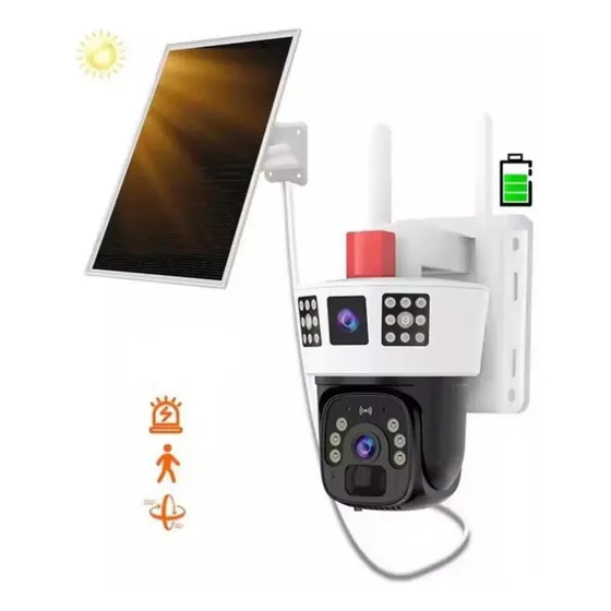 Camara De Seguridad Ip Wifi Ptz Con Panel Solar 2.4ghz P3m