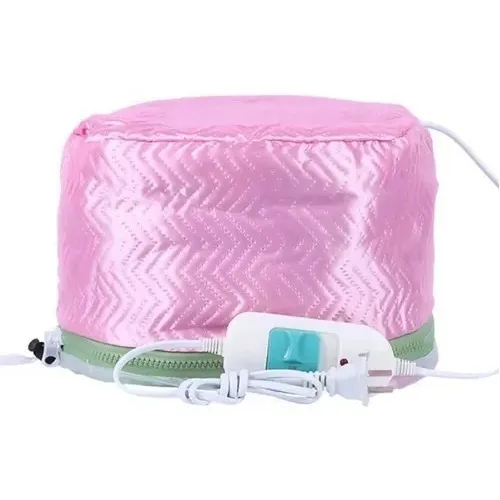Gorro Térmico Tratamiento Masaje Capilar Rosa