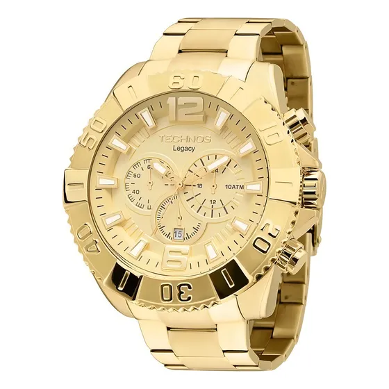 Relogio Technos Masculino Legacy Dourado Os20ibs/4x