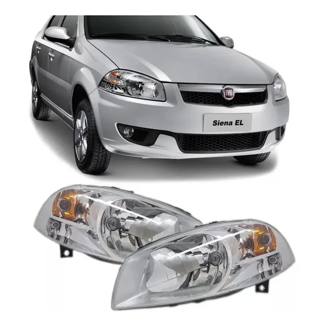 Kit Par Farol Palio 2008 2009 2010 Original Fiat
