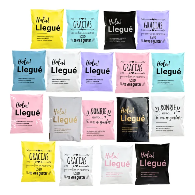 Bolsas Hola Llegue Envios Ecommerce 30x45 Con Adhesivo  X50u