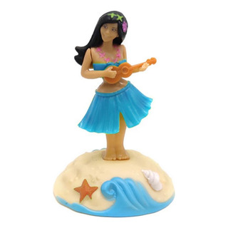 Boneca Dançarina Havaiana Hula Hula Azul Luz Solar Boneca Dançarina Havaiana Hula Hula Azul Luz Solar