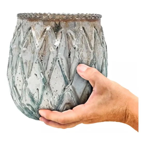 Porta Vela Mercurizado 12 Cm 