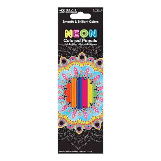 Lapices De Colores Neon X8 Unidades