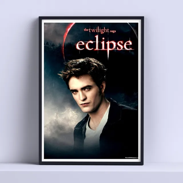 Cuadro Crepusculo Edward Decorativo 30x40cm Con Vidrio