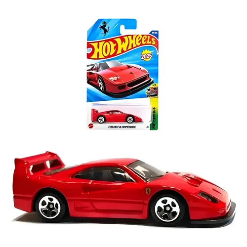 Hot Wheels Ferrari F40 Competizione Miniatura C 2026 Verde-escuro