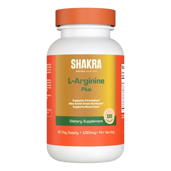 Shakra L-Arginine Plus 1280mg 120 Cápsulas Sabor Natural