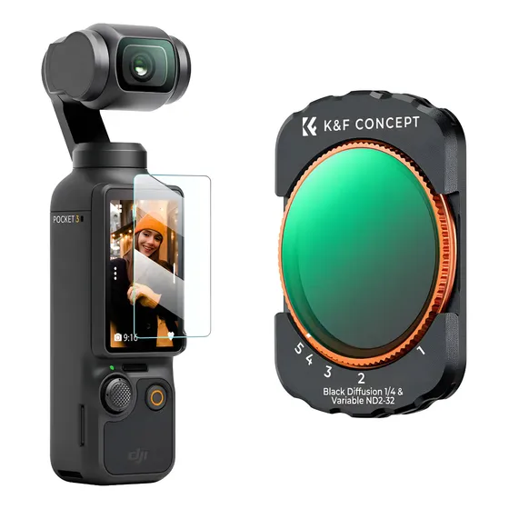Filtro Magnético K&f Concept Para Dji Osmo Pocket 3 Nd2-32 Y Black Mist 1