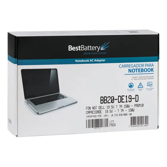 Fonte Carregador Para Notebook Dell Xps M1710 - 150w