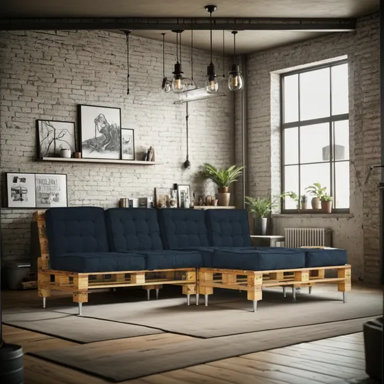 Jogo De Sofá De Pallet + Chaise