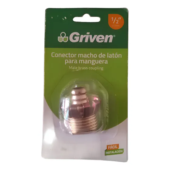 Conector Macho 1/2  Griven Metal 1 Unidad (envio Gratis)