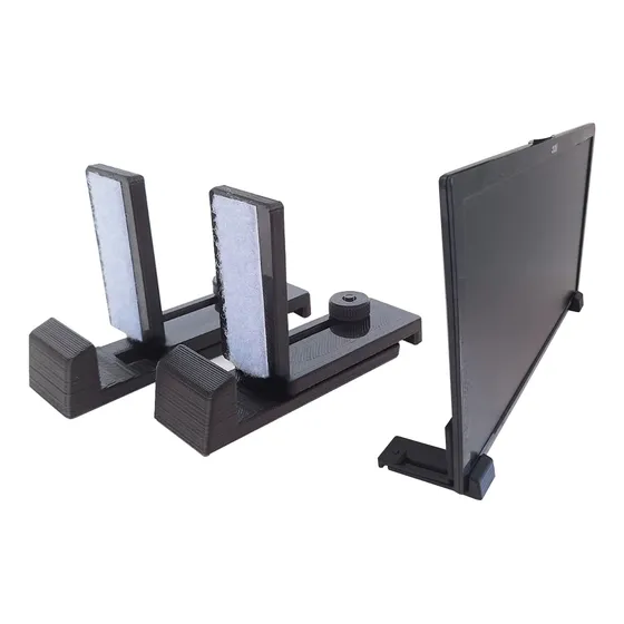 Suporte Base  Para  Mesa Rack Bancada Tv Monitor Regulável 