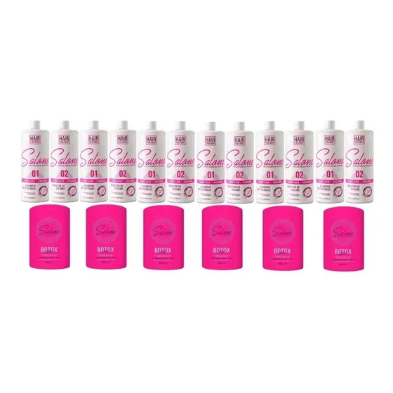 6 Definitiva Salone Efeito Liso 1l +6 Btx Capilar White 1kg 