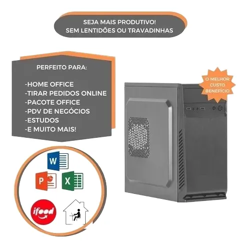 Pc Computador Cpu Intel Core I3 4a Ger. Hd 500 Gb 8gb Ddr3
