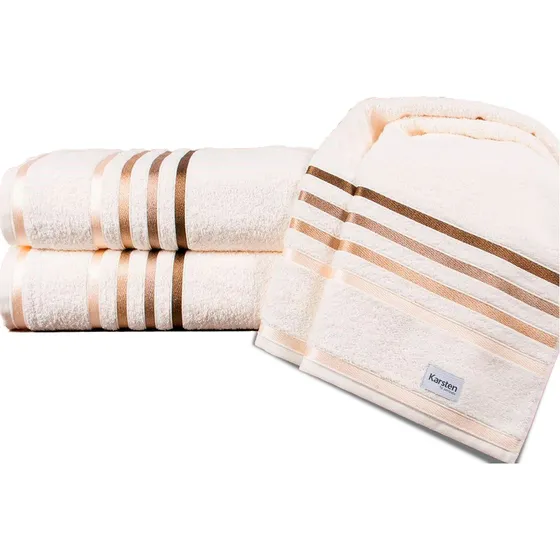 Toalla Mano 48 X 80 Cm Lumina 500 Gr Ivory Karsten
