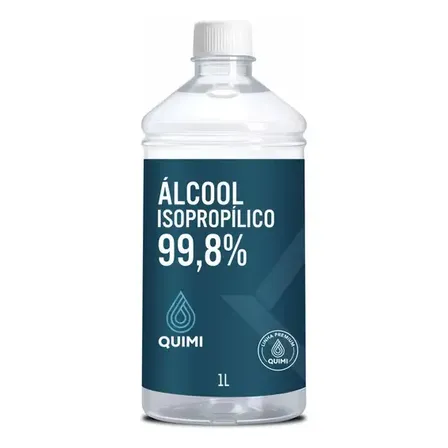 Álcool Isopropílico Quimivida 1l 99,8% Pureza Solvente Eletrônicos