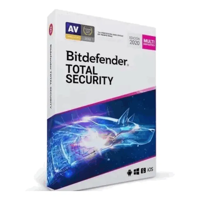 Antivirus Bitdefender Total Security 3 Dispositivos 1 Año