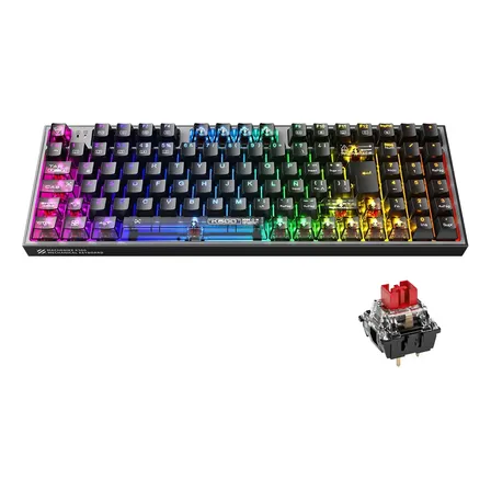 Teclado Mecánico Machenike K500-B94 RGB Español de Latinoamérica con Switches Rojos