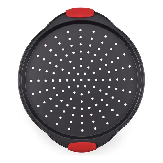 Nutrichef Bandeja Antiadherente Para Pizza Mango Silicona -