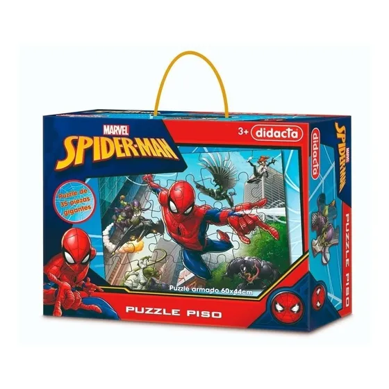 Puzzle De Piso Spiderman Hombre Araña - Piezas Gigantes