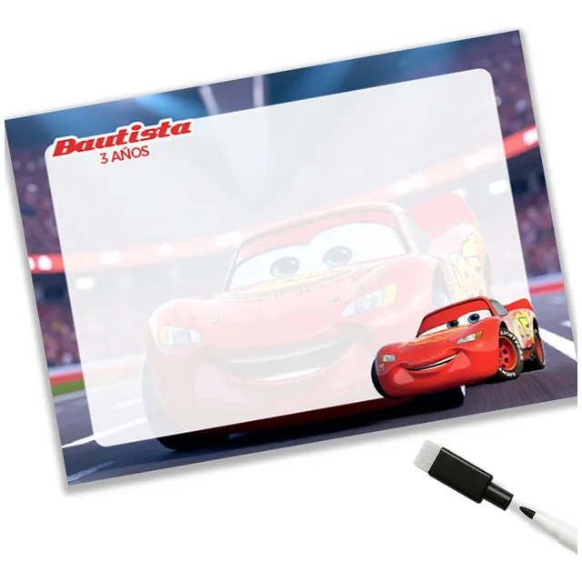 20 Pizarras Personalizadas C/marcador Borrables Souvenie Car