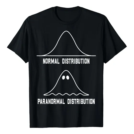 Remera Matemáticas Estadística Normal Distribución Paranorma