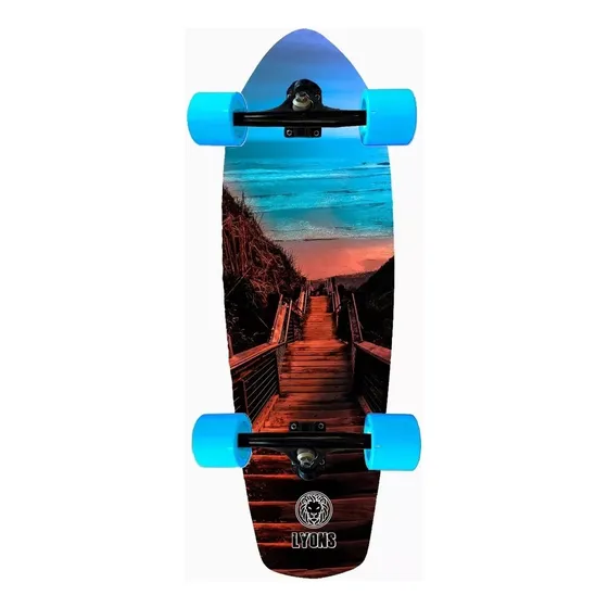 Skate Cruiser Lyons Profissional Abec 15 Truck Invertido