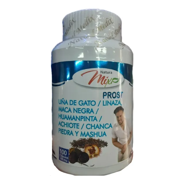 Prost De 500mg 100 Cápsulas Desinflamante De Próstata 7 En 1
