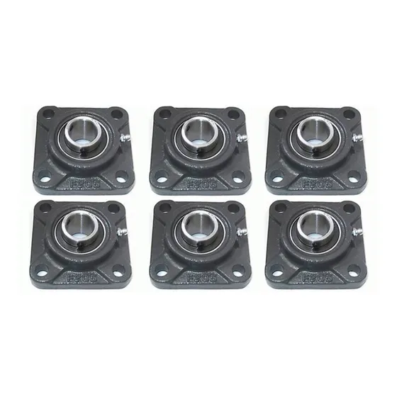 6 Chumaceras De 1 7/8  PuLG De Pared 4 Tornillos