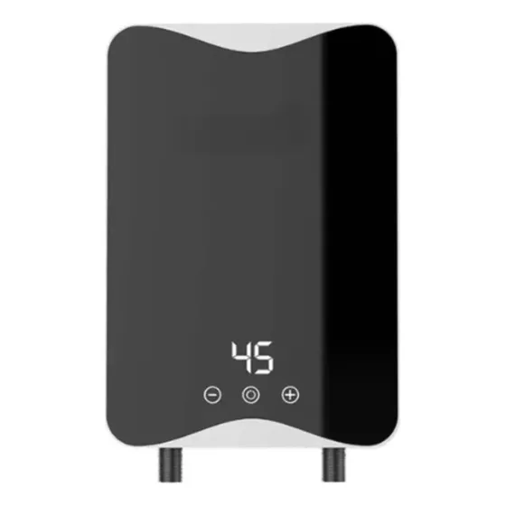 Calentador De Agua Eléctrico Instantáneo Para Duchas Baño Color Negro