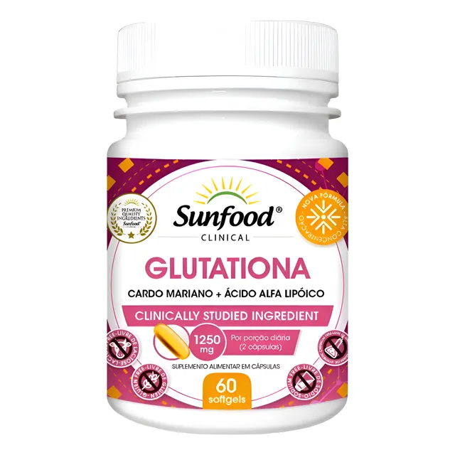 Glutationa Cardo Mariano Acido Alfa Lipoico 60 Soft Sunfood