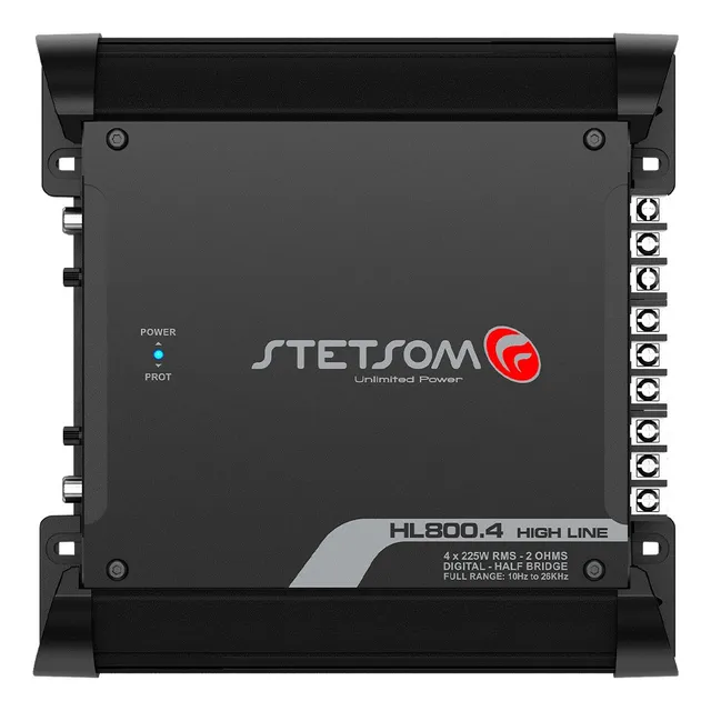 Módulo Amplificador Stetsom Hl-800.4 800 Rms 2 Ohms 4 Canais