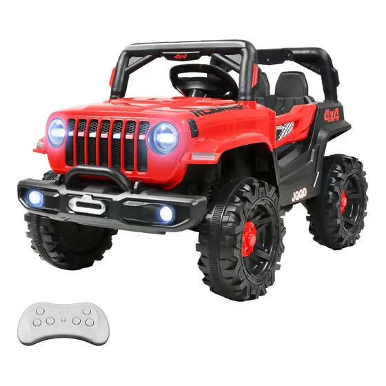 Camioneta Montable Electrica 12v 2 Motores Niño Control Usb Color Rojo
