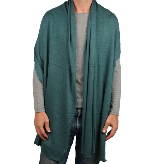 Pashmina Chalina Ruana Hilo Hombre Amplio Semiabrigado