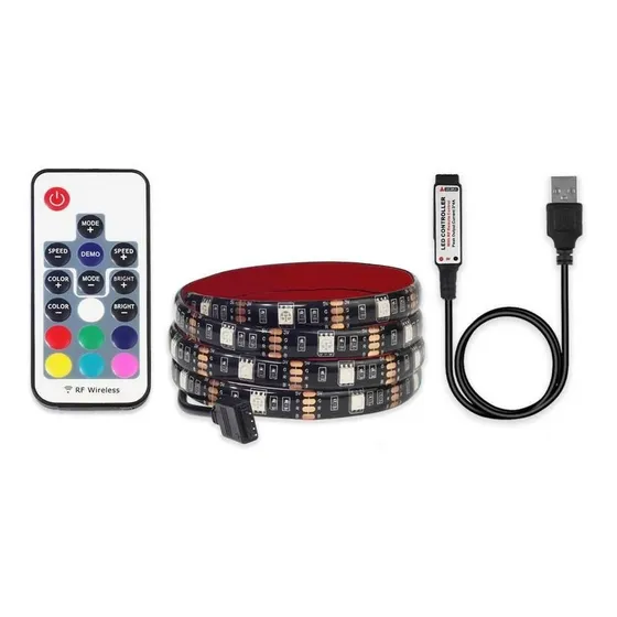 Cinta Luz Led 5 Metros Rgb Usb Para Tv Colores Con Control