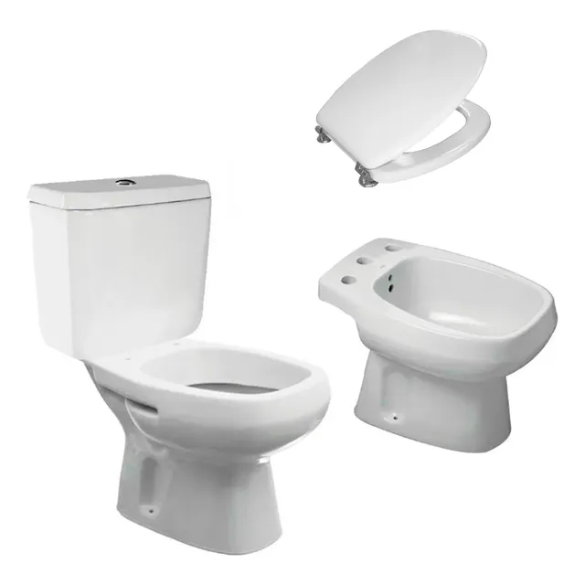 Inodoro Deposito Bidet Roca Monaco + Asiento Compatible