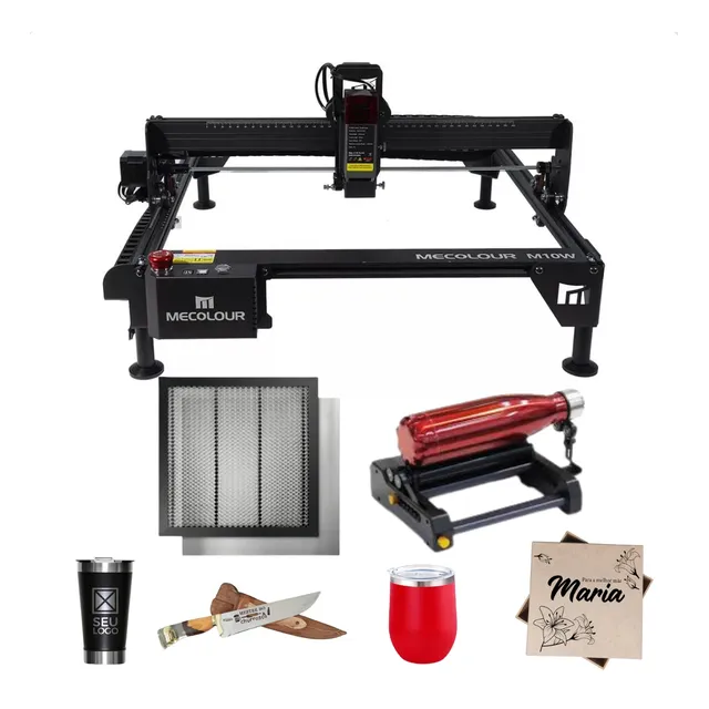 Máquina Laser De Gravar Estampar Copos Stanley Mdf Alumínio