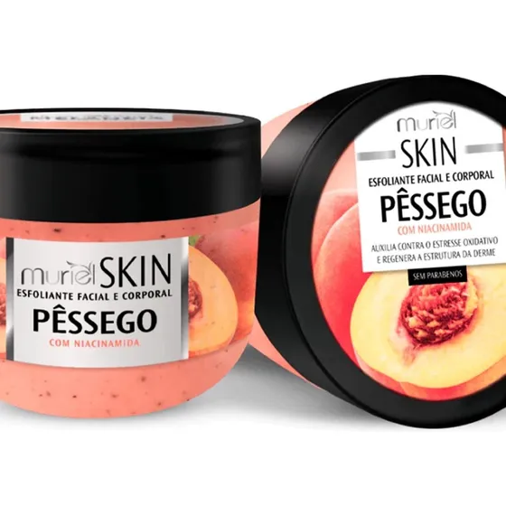 Esfoliante Facial E Corporal Pêssego Com Niacinamida Muriel