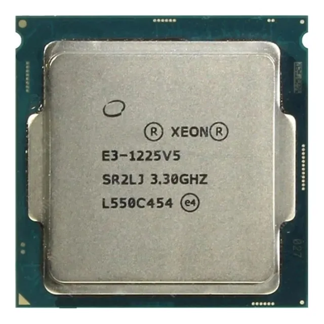 Procesador Cpu Xeon E3 1225 V5, 3,3 Ghz, 4 Núcleos Lga 11