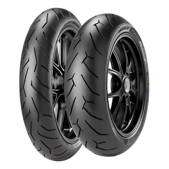 Pirelli 2 pneu 140/70r17 66h 110/70r17 54h diablo rosso 2