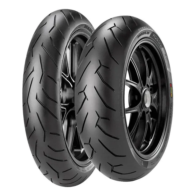 Pirelli 2 pneu 140/70r17 66h 110/70r17 54h diablo rosso 2