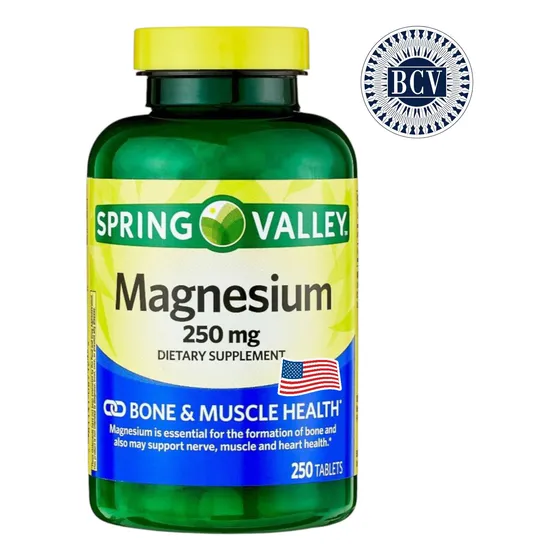 Magnesio Spring Valley 250 Tabletas 250 Mg