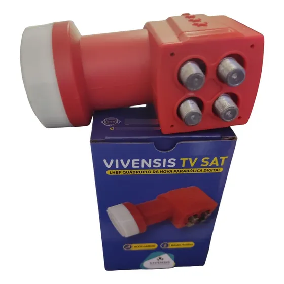 Lnb Quadruplo Full Hd Banda Ku Universal Lnbf 4 Saídas 