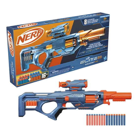 Lançador Nerf Elite 2.0 Eaglepoint Rd-8 -com 16 Dardos