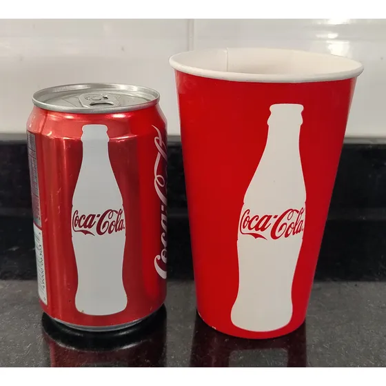 Lote De Lata Y Vaso De Coca Cola (origen Panamá)