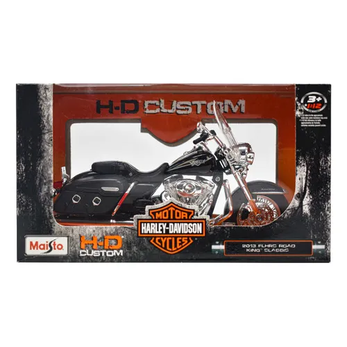 Harley Davison 2013 Flhrc Road King Escala 1:12 Maisto Color Negro