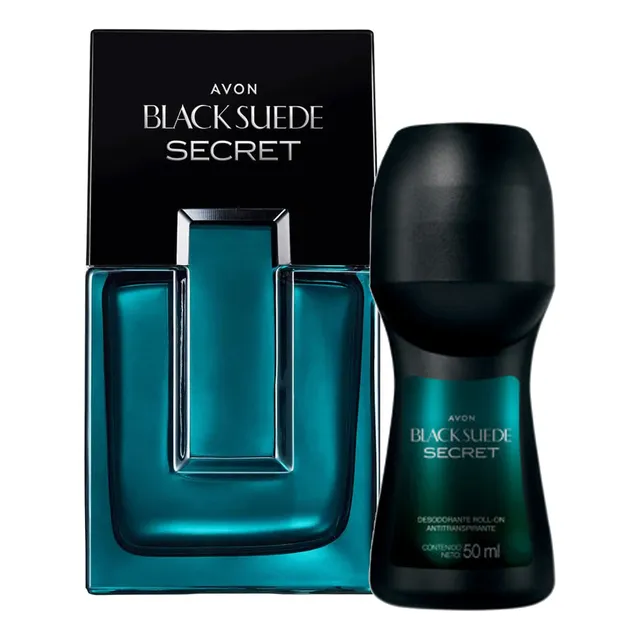 Black Suede Secret Perfume Con Desodorante De Hombre