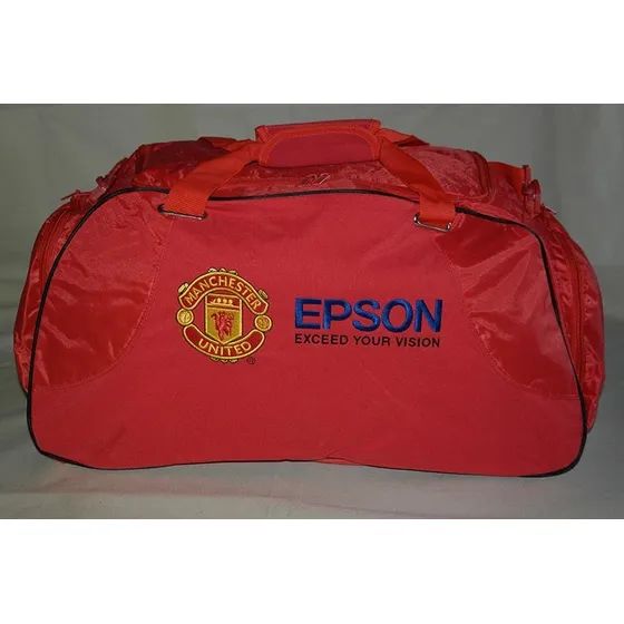 Bolso De Lona Y Tela Impermeable Con Logo Del Manchester. 