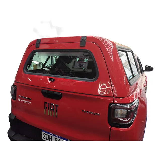 Cupula Fiat Strada 2021+ Volcano Roja En Fibra Brasil