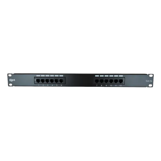 Patch Panel 12 Puertos Categoría 5e Qnet5pp12 Qnet